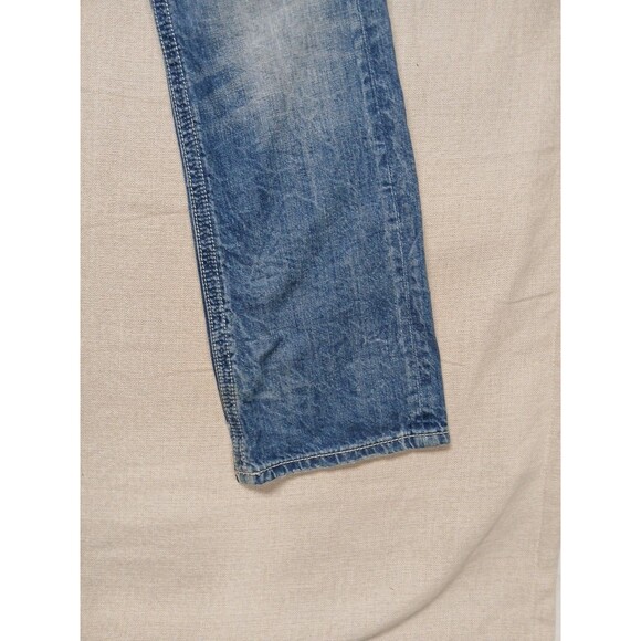 Rock Revival Men's VICTOR Straight Denim Jeans Size 36 Light Wash Distressed - Picture 8 of 16
